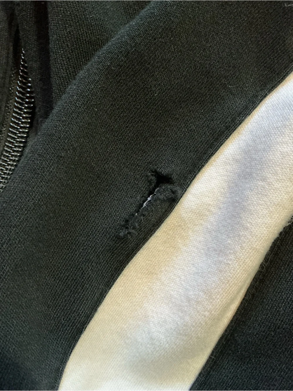 Polo Ralph Lauren Pony Logo Black & White Full Zip Mens Sweat Track Jacket